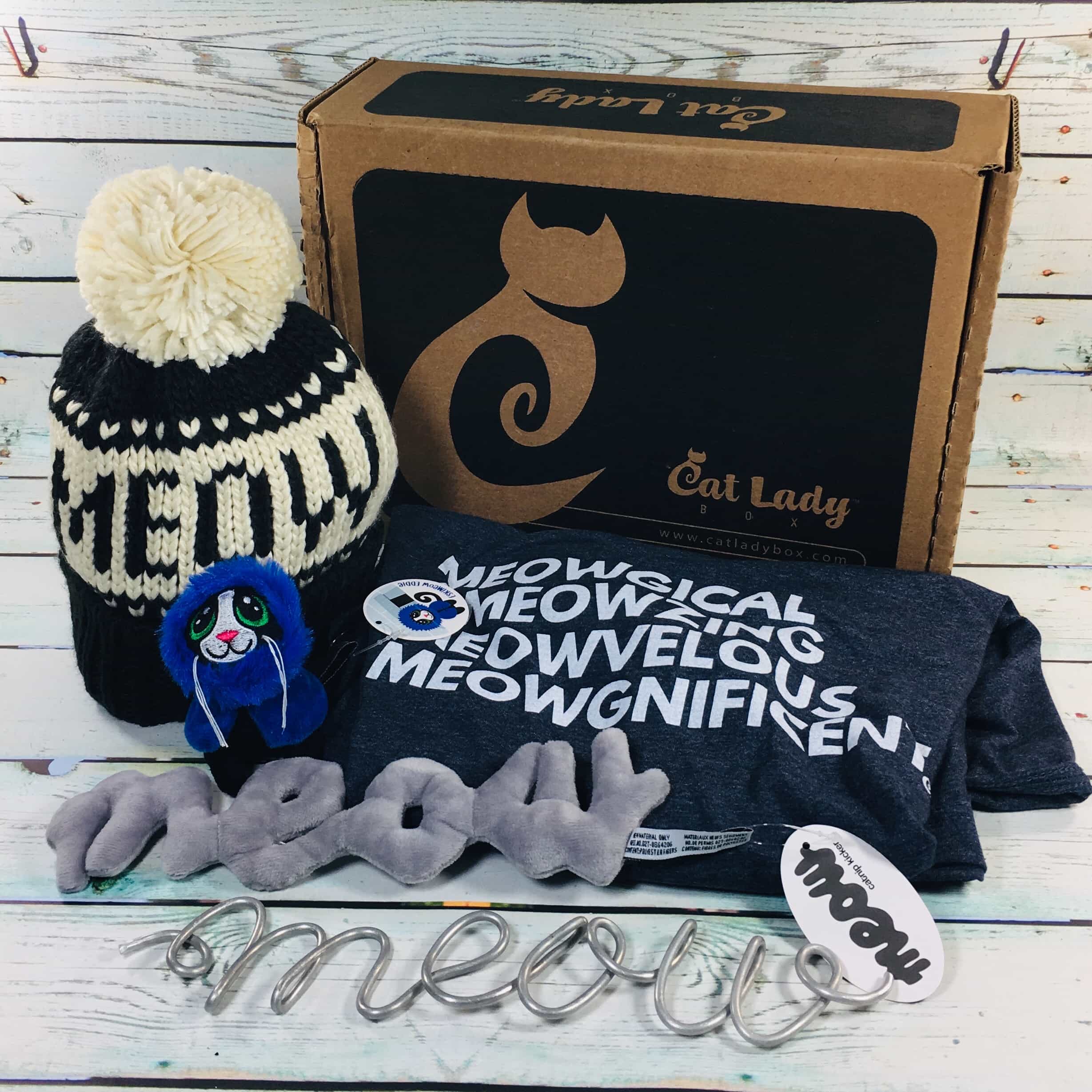 Cat Lady Box January 2019 Subscription Box Review + Coupon