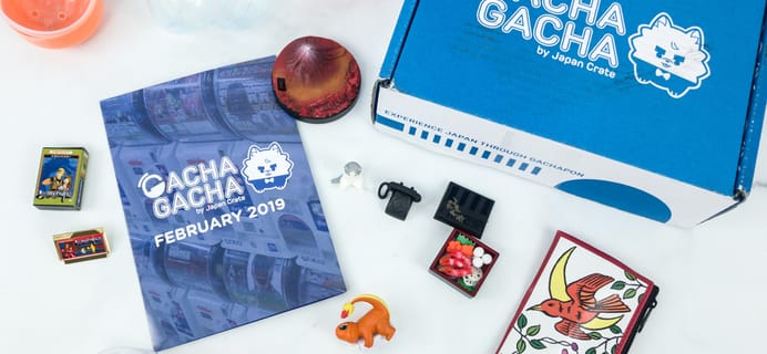 Gacha Gacha Crate February 2019 Subscription Box Review + Coupon