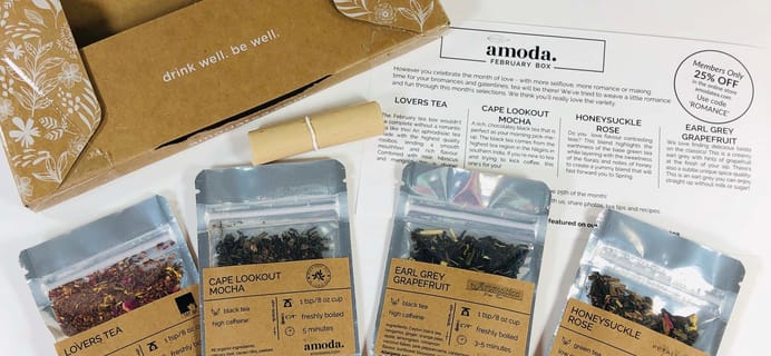 Amoda Tea February 2019 Subscription Box Review + Coupon!