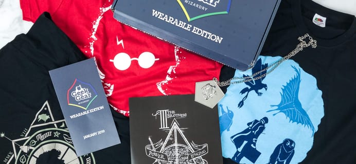 Geek Gear World of Wizardry Wearables January 2019 Subscription Box Review + Coupon