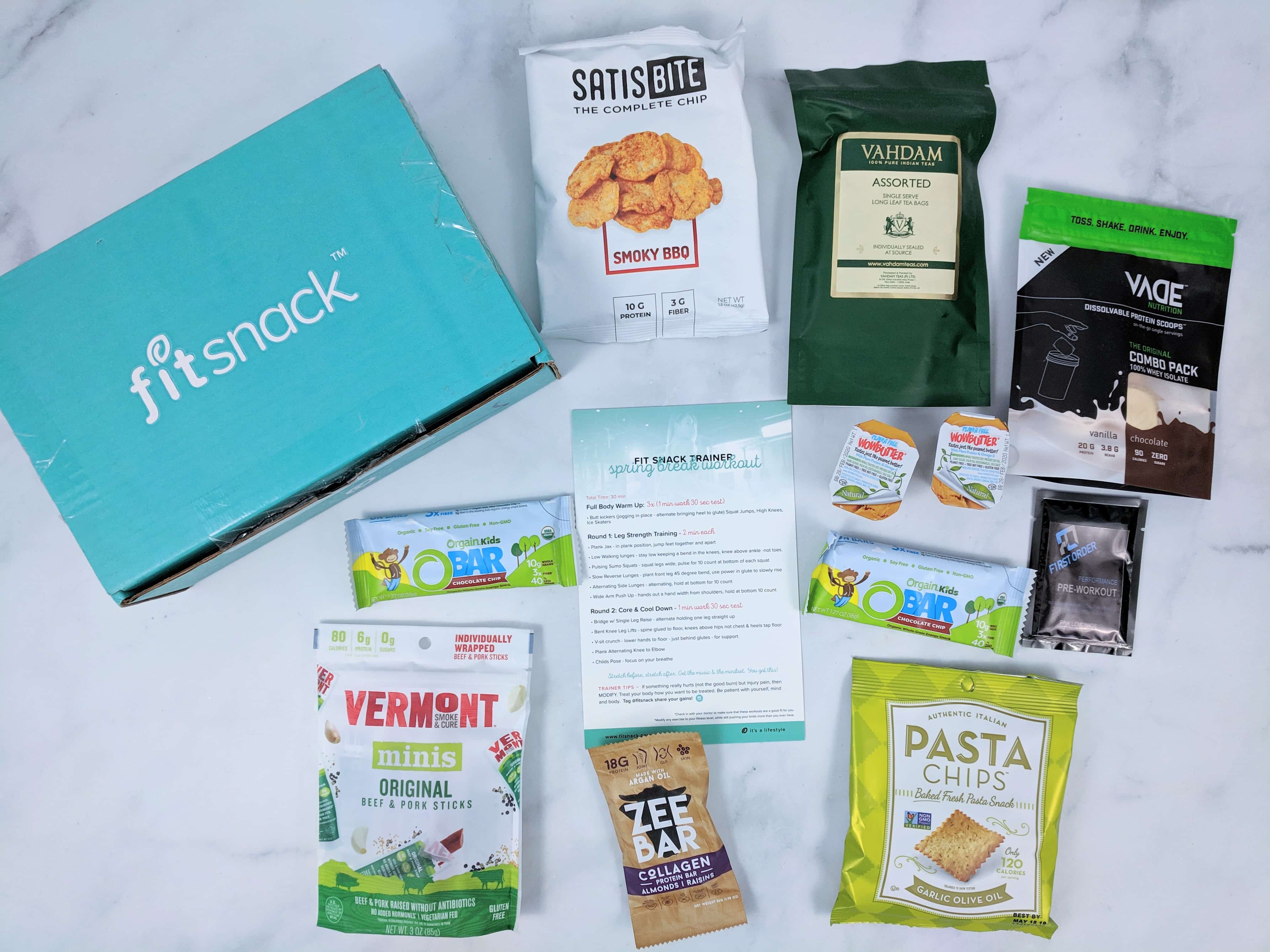 FitSnack March 2019 Subscription Box Review & Coupon