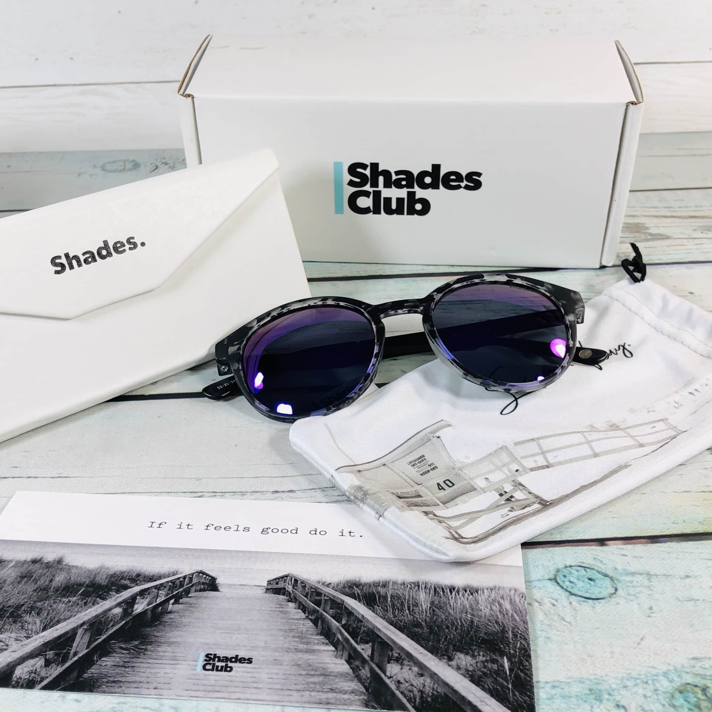 Shades Club April 2019 Subscription Box Review + Coupon