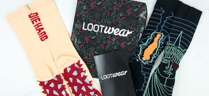 Loot Socks by Loot Crate December 2018 Subscription Box Review & Coupon
