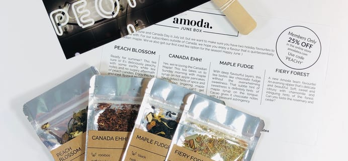 Amoda Tea June 2019 Subscription Box Review + Coupon!