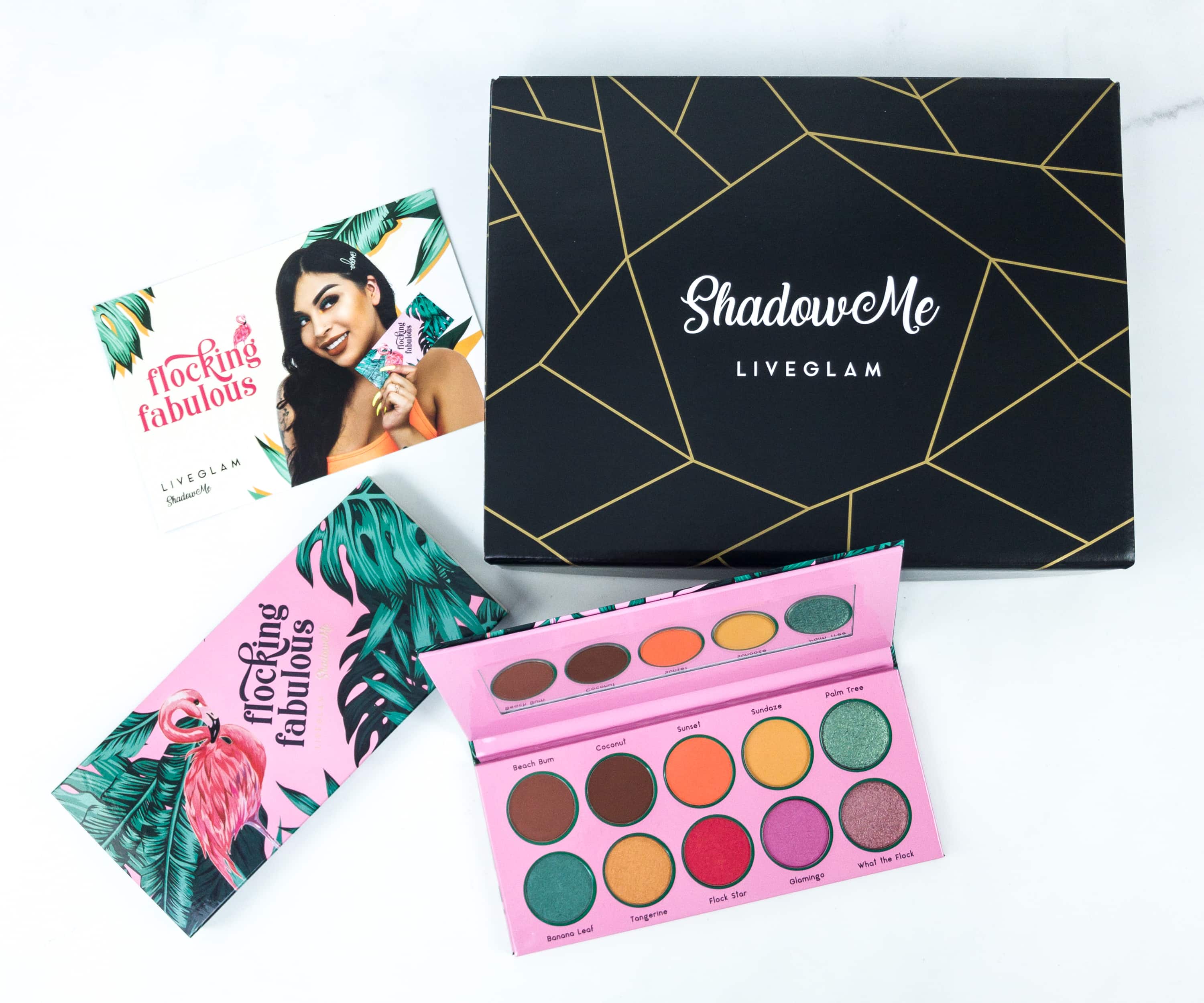 LiveGlam ShadowMe July 2019 FLOCKING FABULOUS Bonus Palette Review + COUPON
