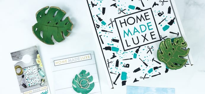 Home Made Luxe MONSTERA CLAY BOWLS Box Review + Coupon!