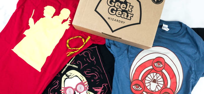 Geek Gear World of Wizardry Wearables August 2019 Subscription Box Review & Coupon