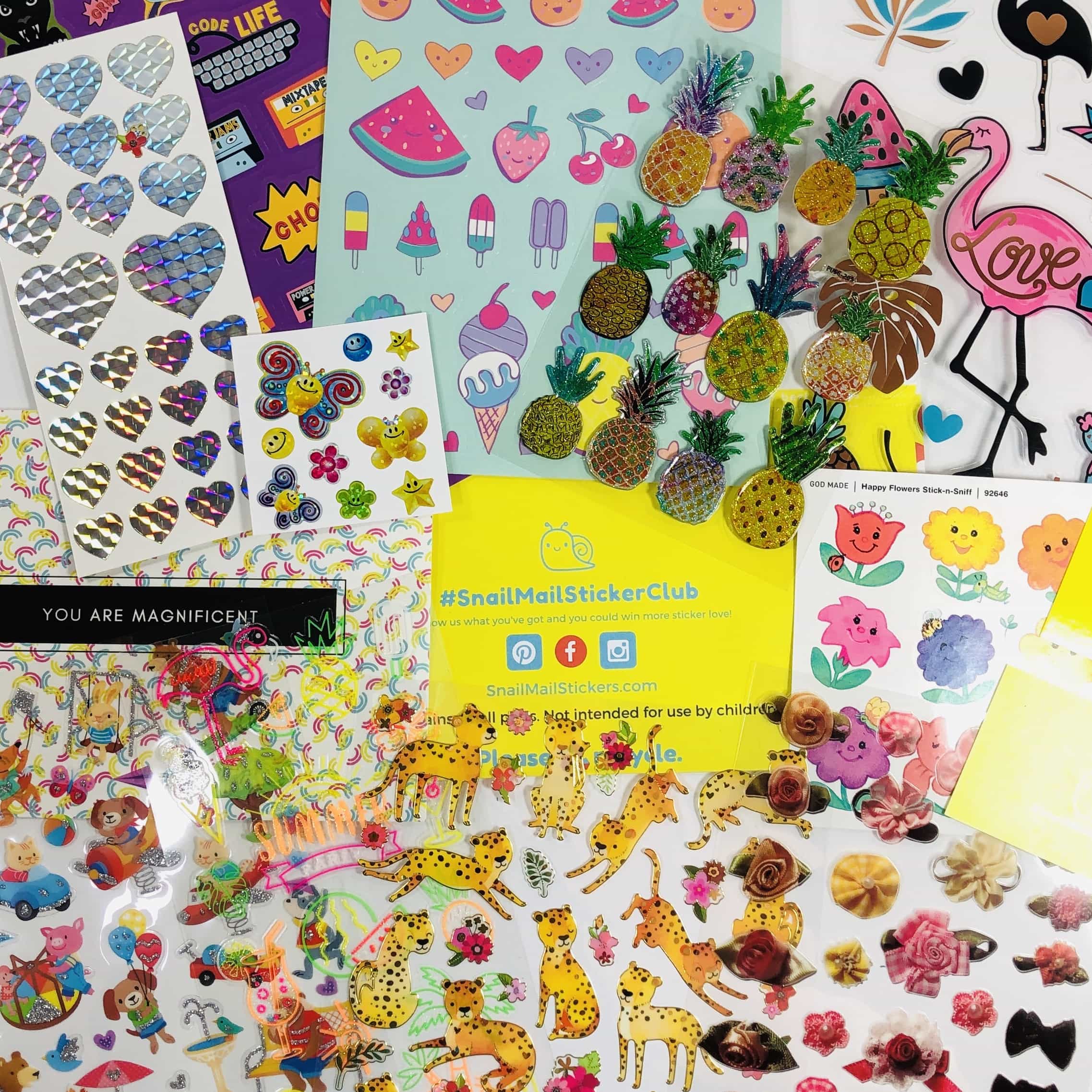 Snail Mail Sticker Club August 2019 Subscription Box Review + Coupon