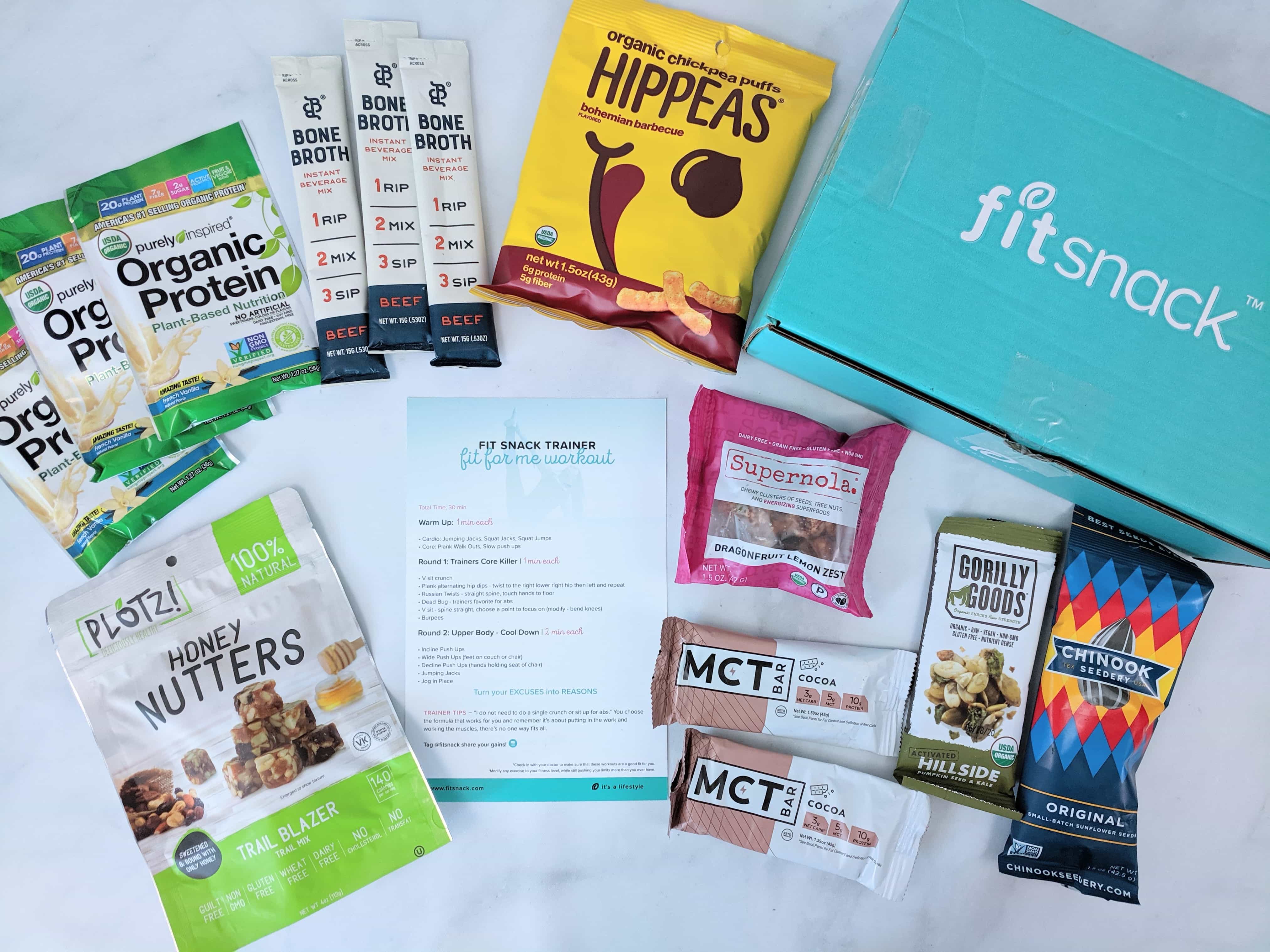 FitSnack July 2019 Subscription Box Review & Coupon