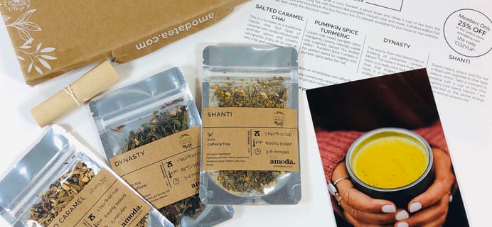 Amoda Tea October 2019 Subscription Box Review + Coupon!