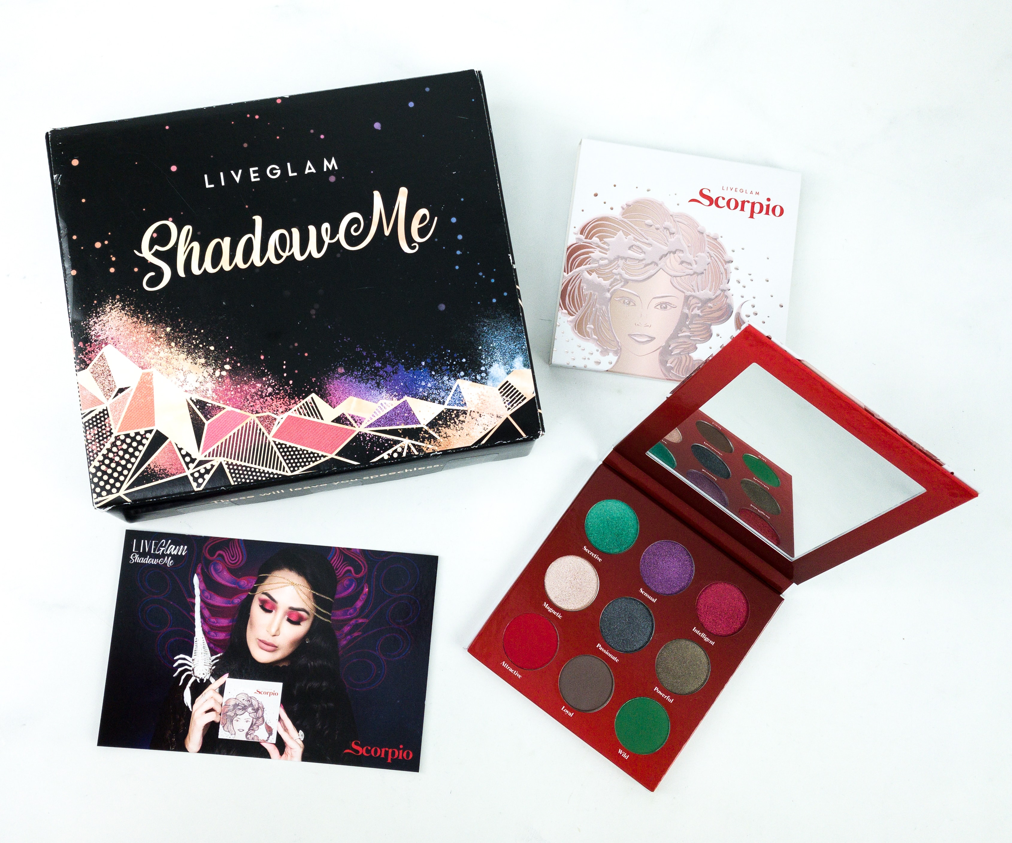 LiveGlam ShadowMe November 2019 SCORPIO Bonus Palette Review + COUPON