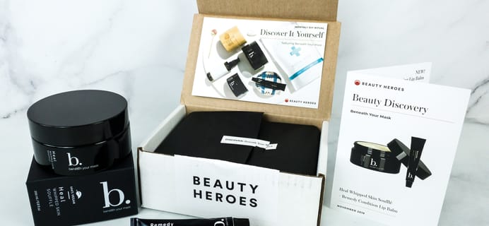 Beauty Heroes November 2019 Subscription Box Review