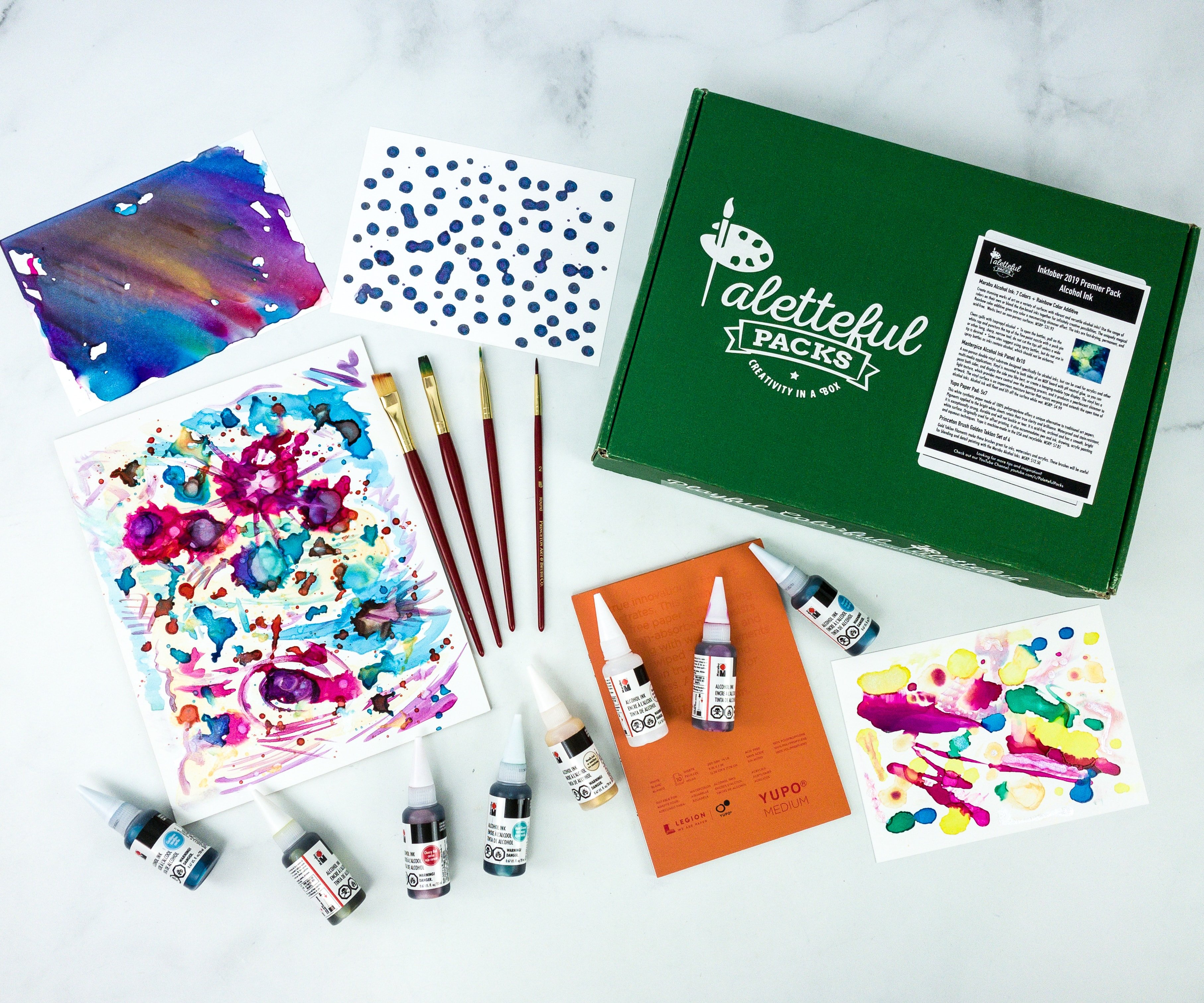 Paletteful Packs October 2019 Subscription Box Review + Coupon – Alcohol Ink