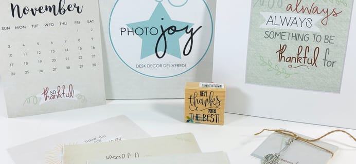 Photo Joy Box November 2019 Subscription Box Review + Coupon