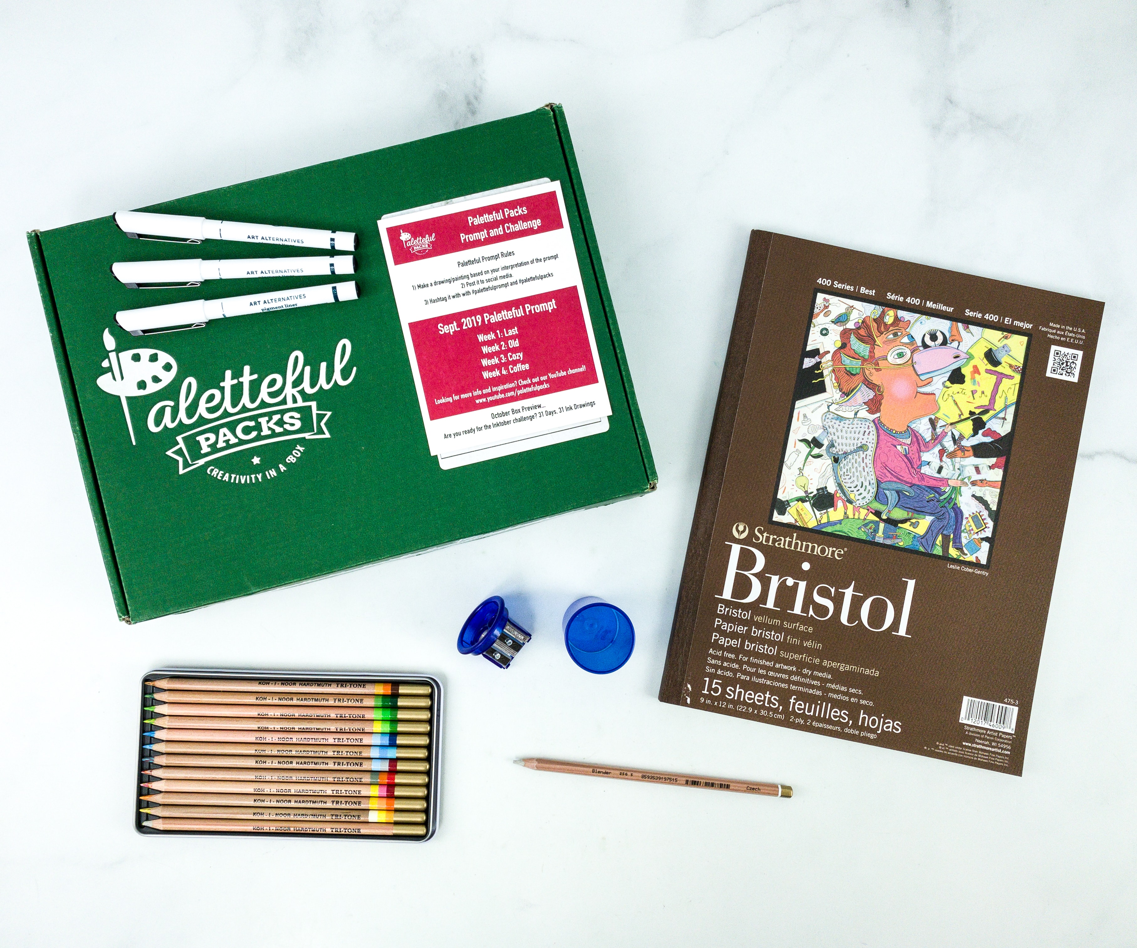 Paletteful Packs September 2019 Subscription Box Review + Coupon – Tri-tone Pencils