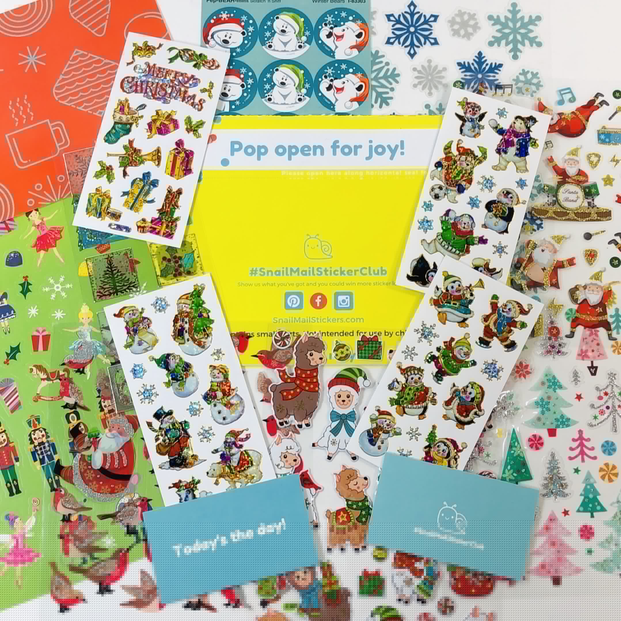 Snail Mail Sticker Club December 2019 Subscription Box Review + Coupon