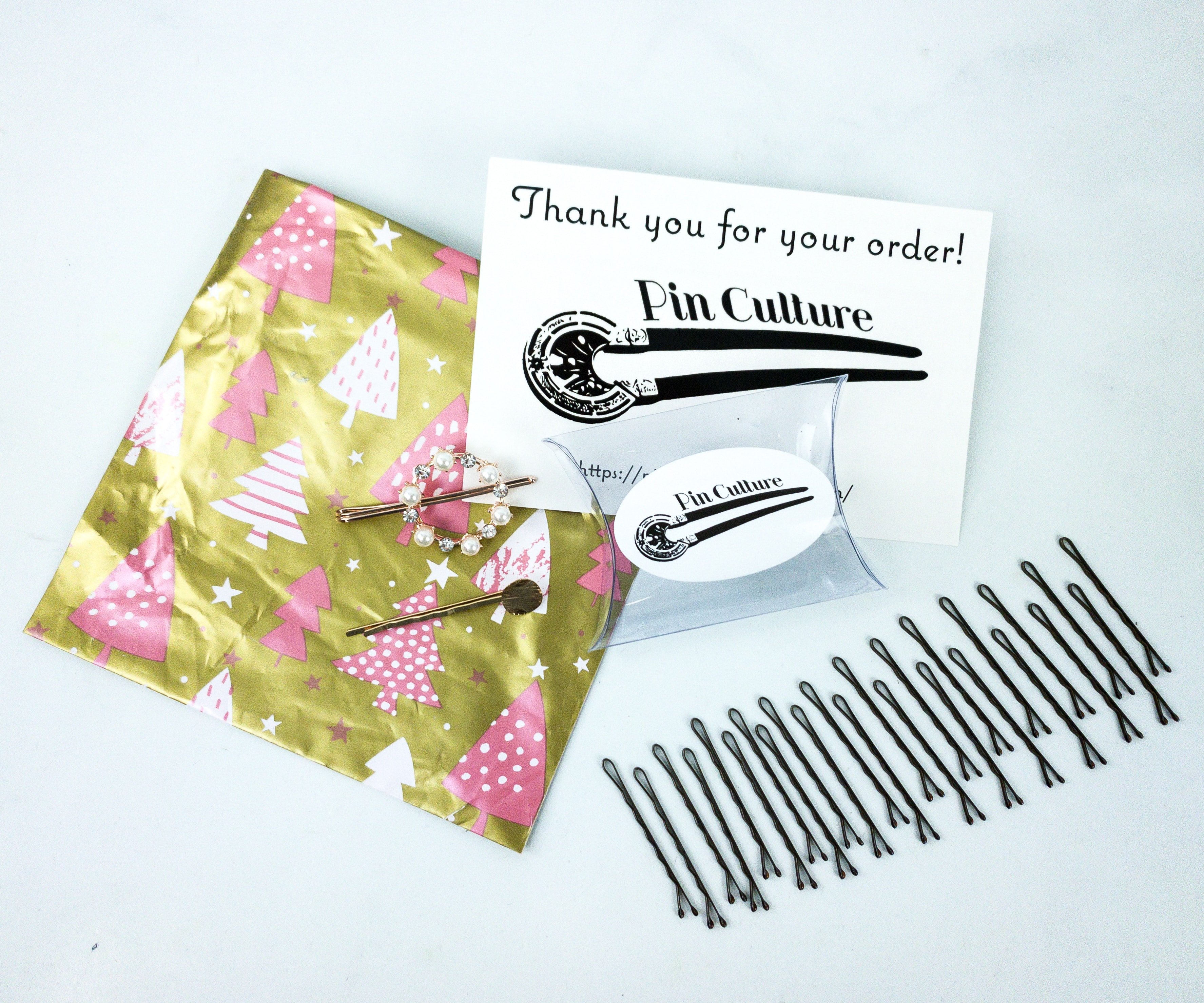 Pin Culture Subscription Box Review + Coupon – December 2019 Deluxe Hair Pin Box