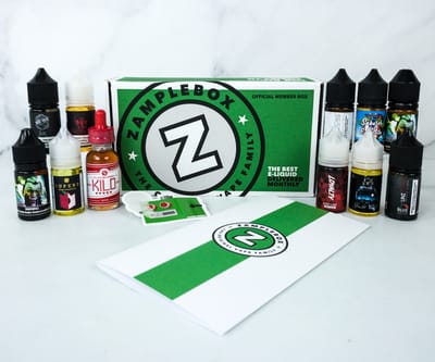 ZampleBox E-Juice January 2020 Subscription Box Review & Coupon