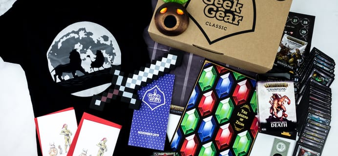 Geek Gear Box November 2019 Subscription Box Review + Coupon