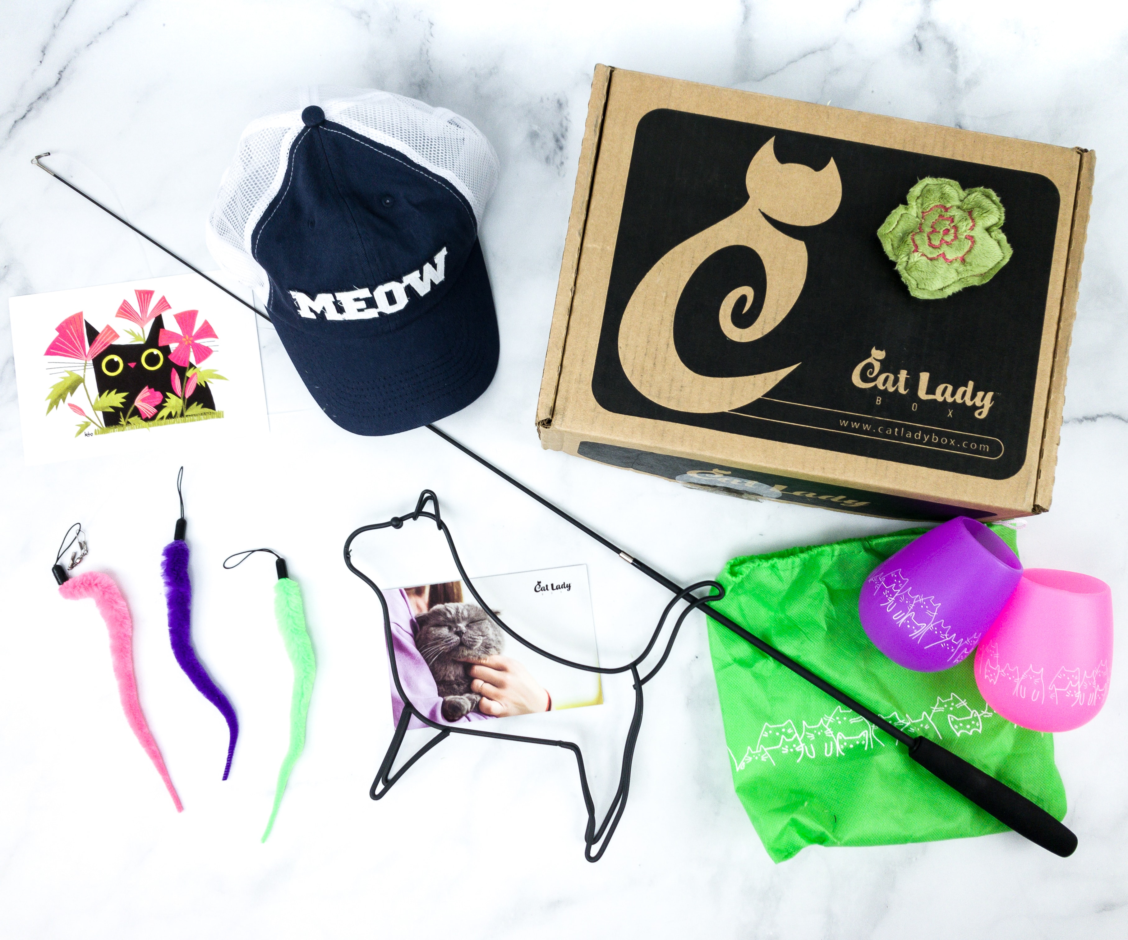 Cat Lady Box April 2020 Subscription Box Review – GARDEN PAWTY