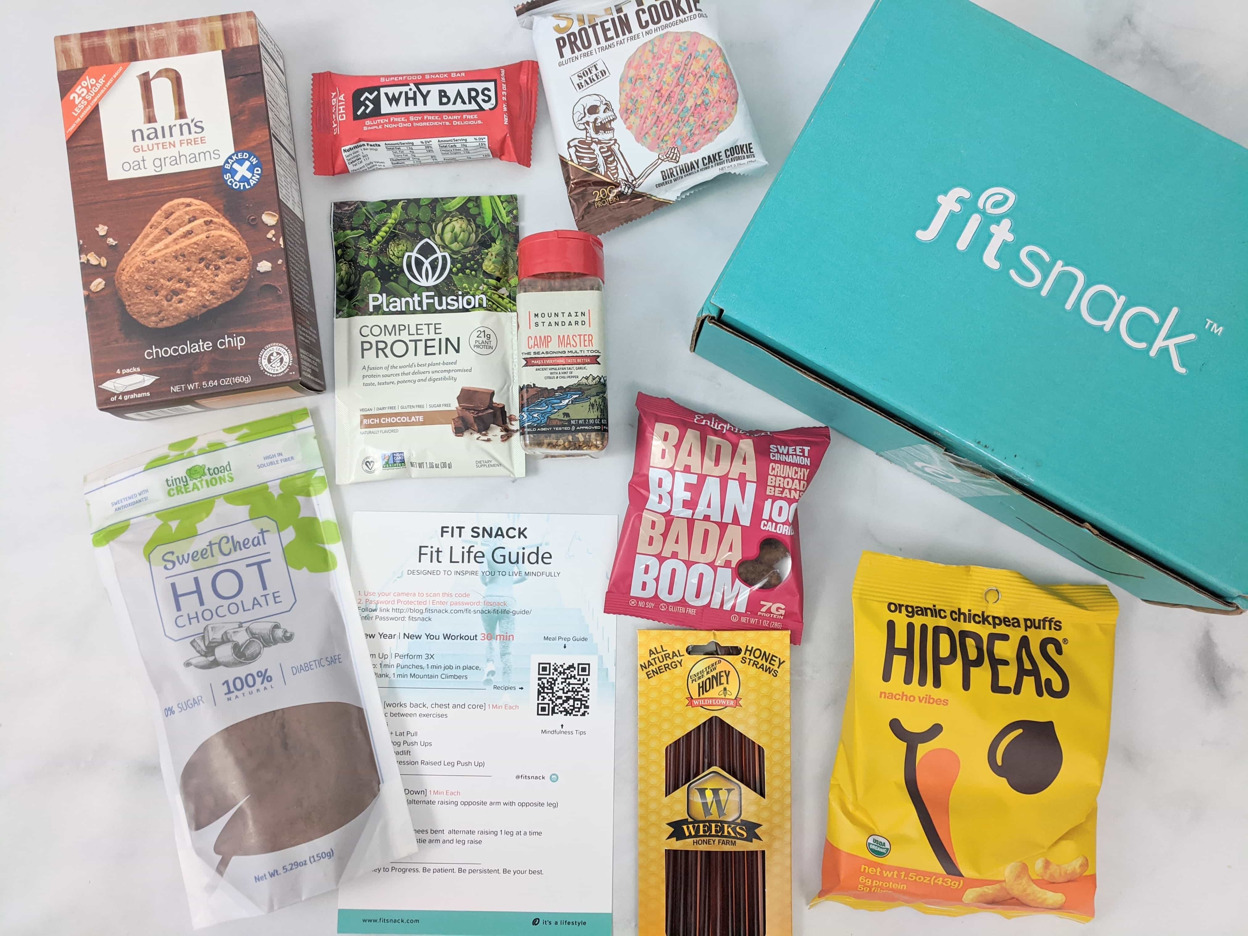 FitSnack February 2020 Subscription Box Review