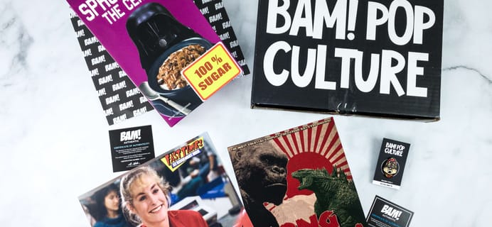 The BAM! POP CULTURE BOX March 2020 Subscription Box Review