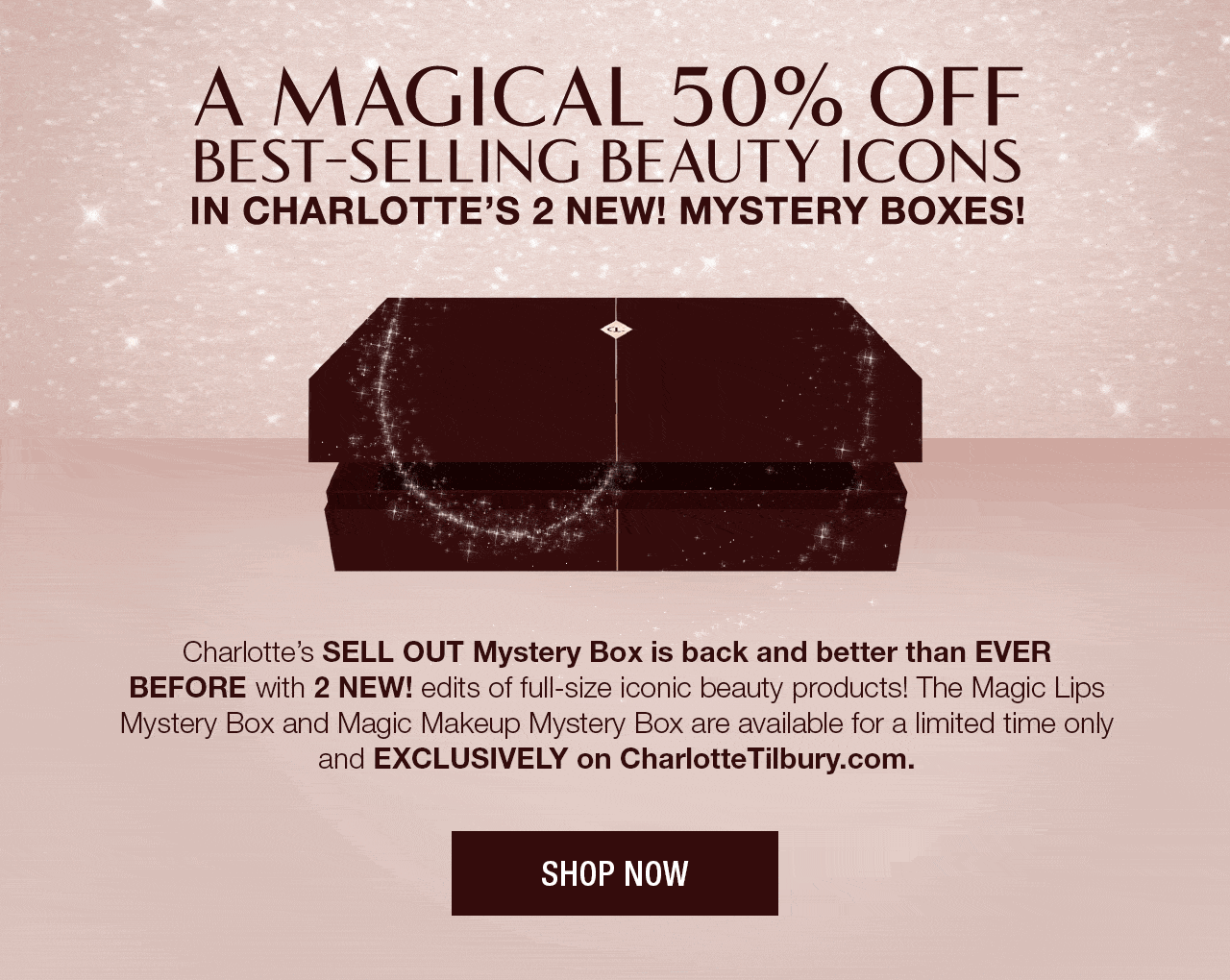 Charlotte Tilbury Mystery Boxes Available Now + Coupon!