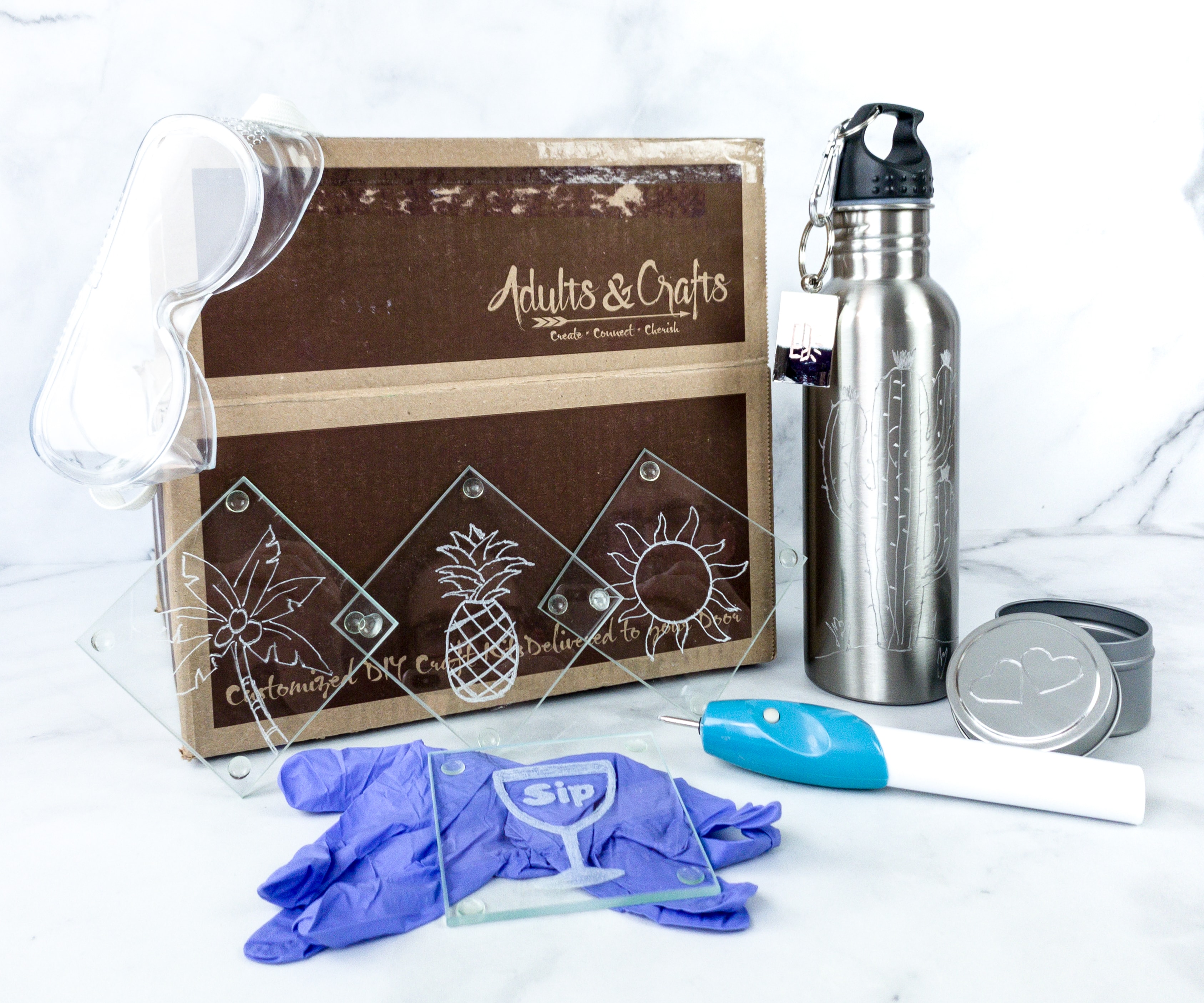 Adults & Crafts Subscription Box Review + Coupon – ENGRAVING KIT