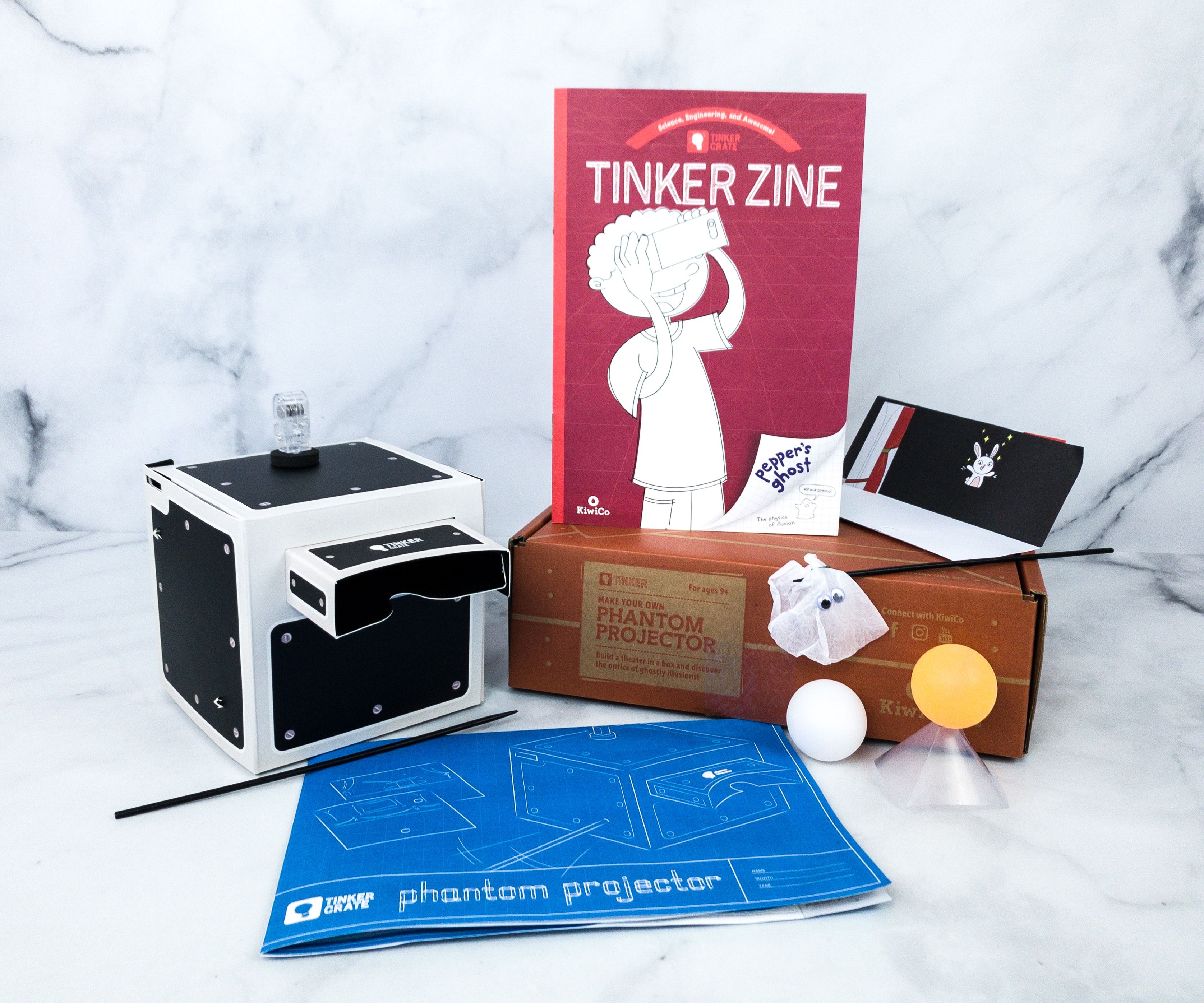 KiwiCo Tinker Crate Review & Coupon - PHANTOM PROJECTOR - Hello