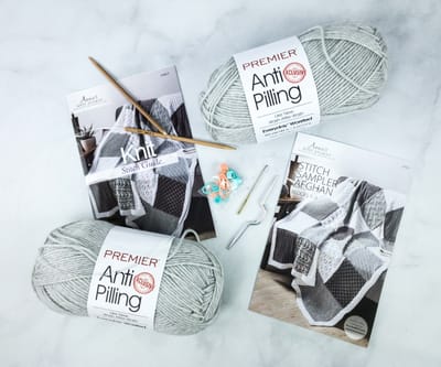 Annie’s Knit Afghan Block-of-the-Month Club Unboxing Review + Coupon – STITCH SAMPLER AFGHAN