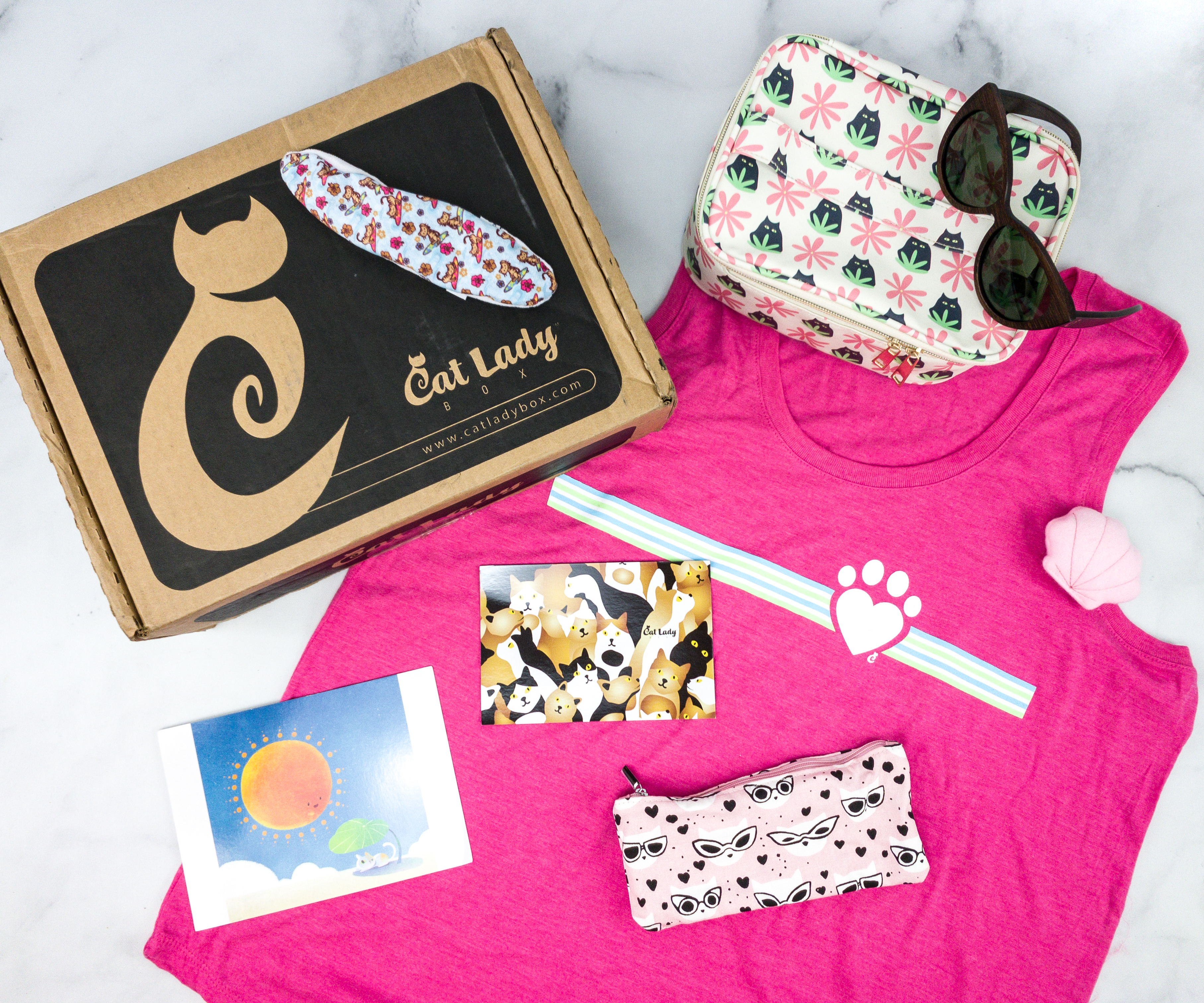 Cat Lady Box July 2020 Subscription Box Review – PURR PARADISE