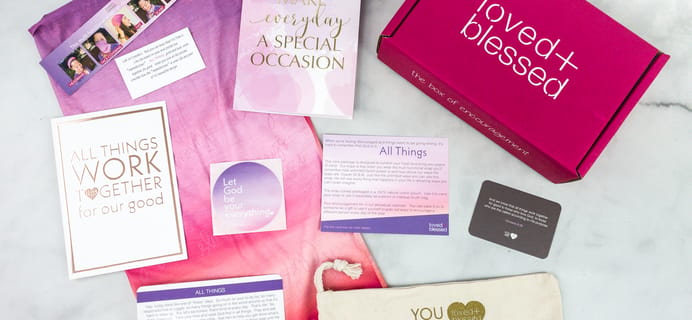 Loved+Blessed September 2020 Subscription Box Review + Coupon