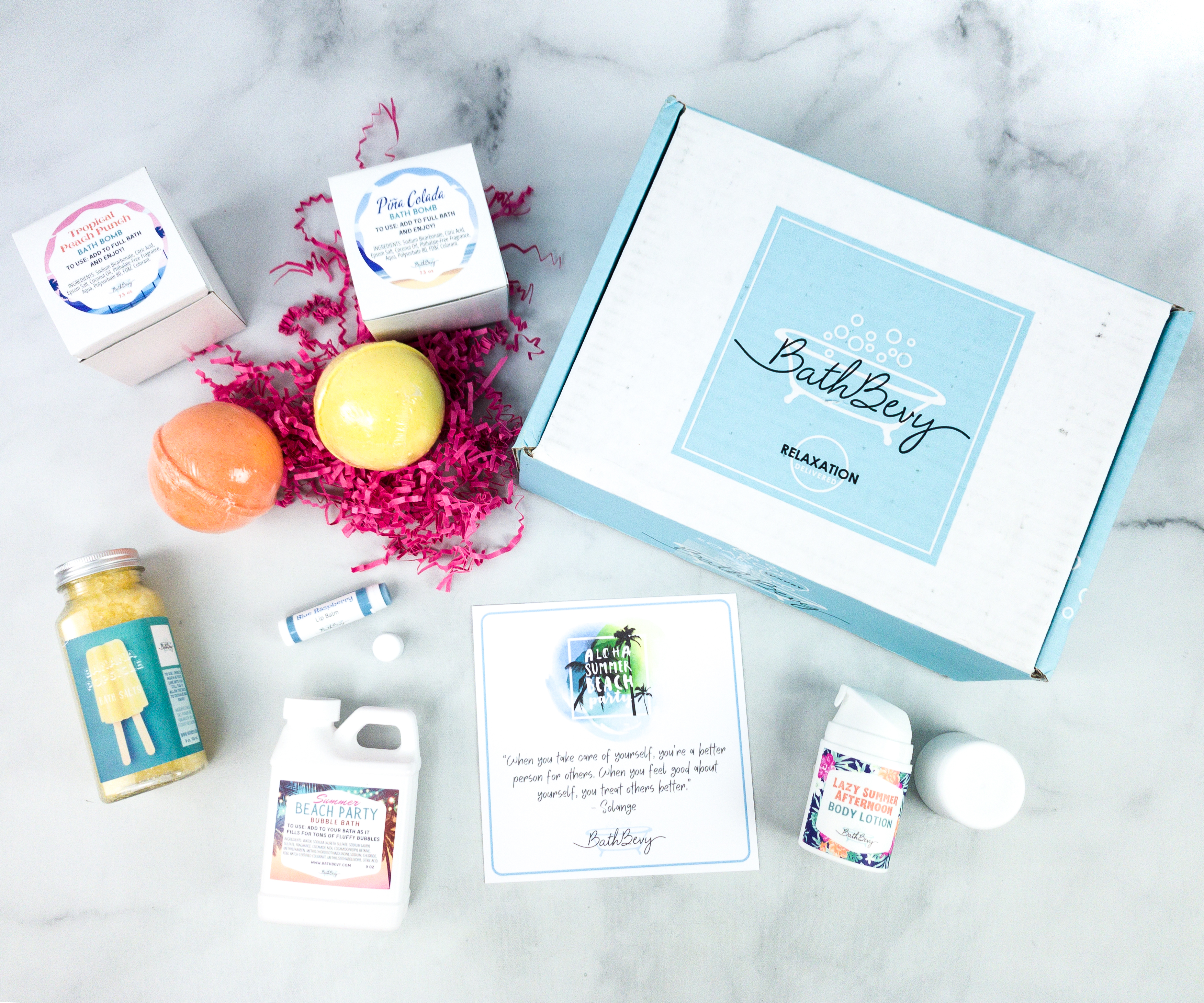 Bath Bevy August 2020 Subscription Box Review + Coupon