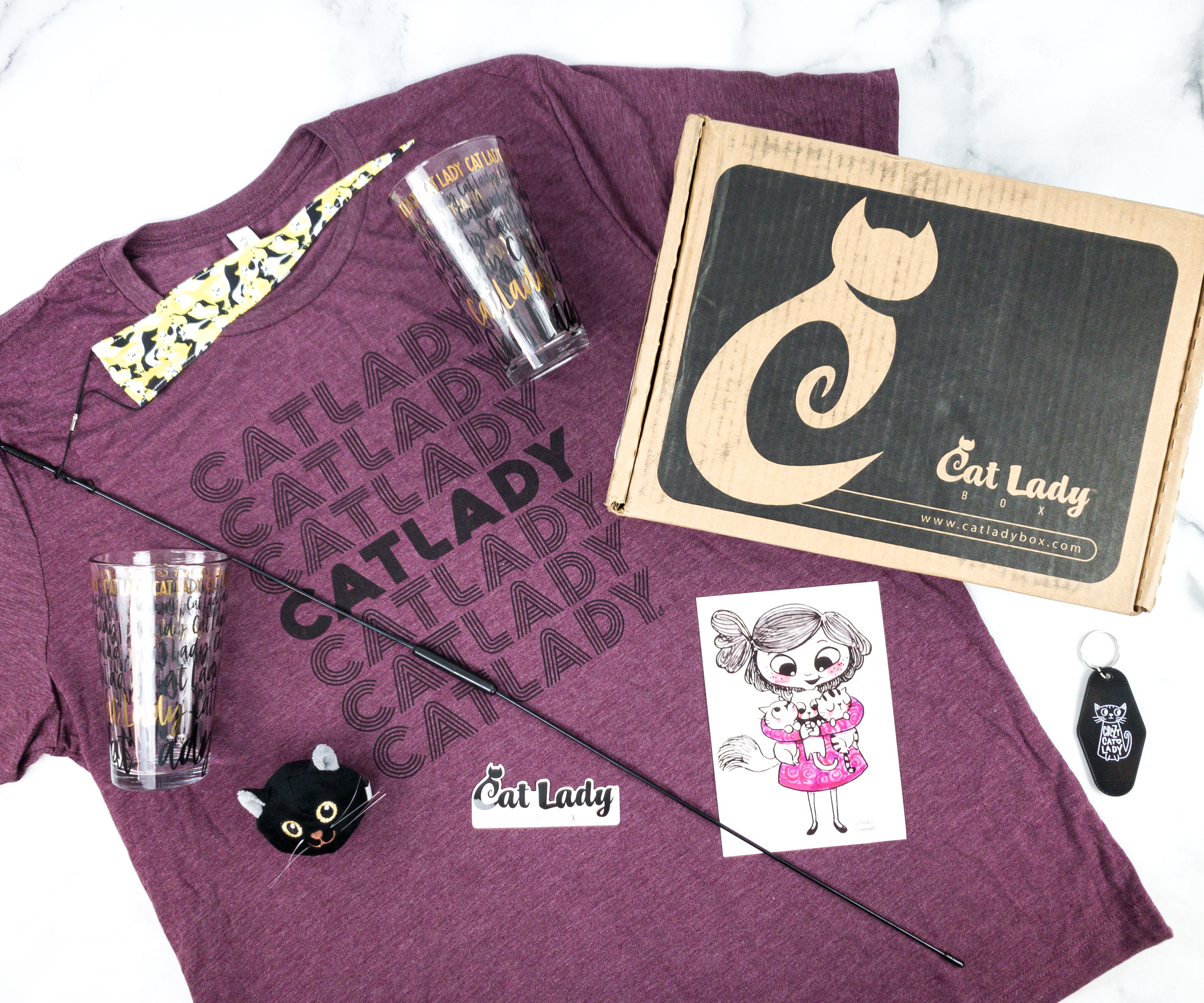 Cat Lady Box August 2020 Subscription Box Review – CAT LADY LIFE
