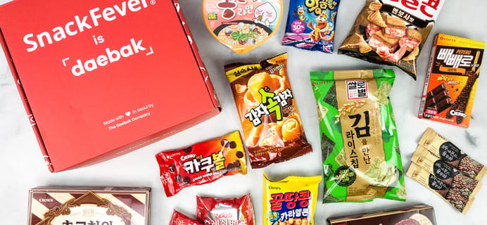 Snack Fever September 2020 Subscription Box Review + Coupon – Deluxe Box!
