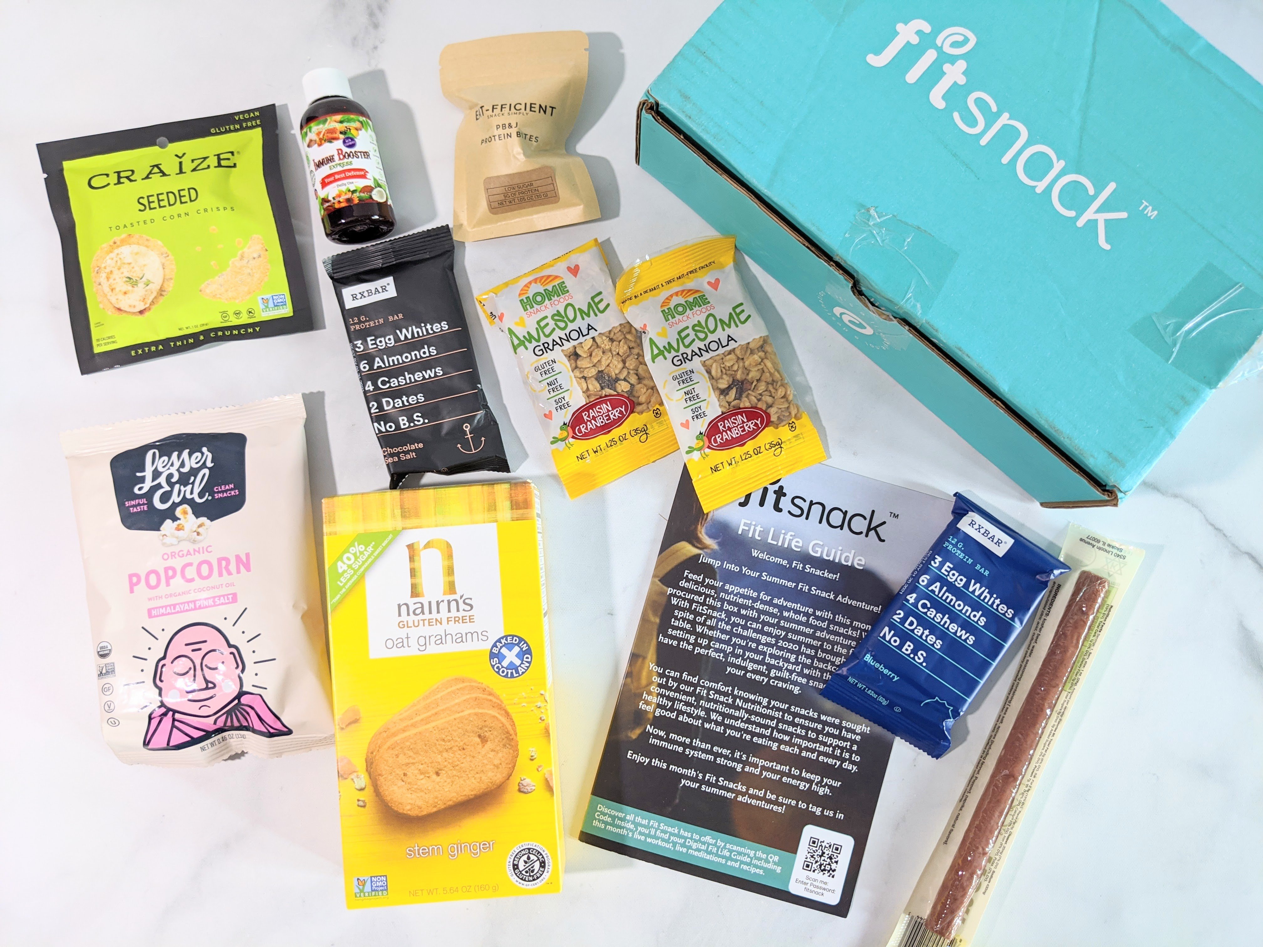 FitSnack August 2020 Subscription Box Review