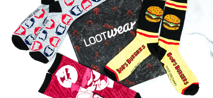 Loot Socks by Loot Crate February 2020 Subscription Box Review & Coupon