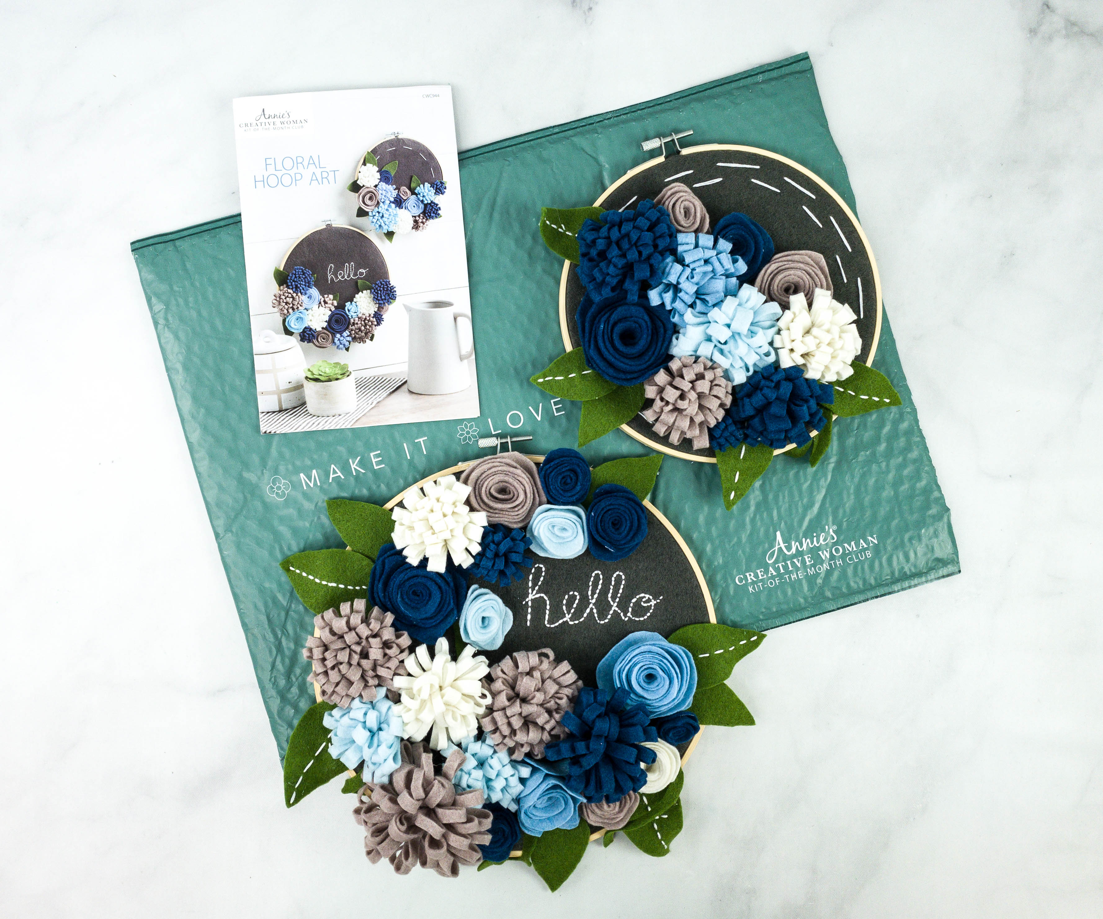 Annie’s Creative Woman Kit-of-the-Month Club Review + Coupon – FLORAL HOOP ART