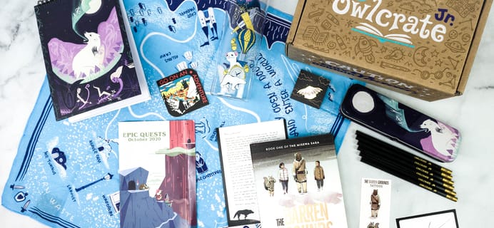 OwlCrate Jr. October 2020 Box Review & Coupon – EPIC QUESTS!