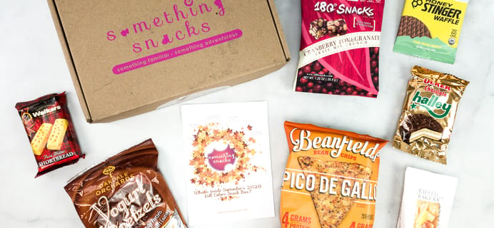 Something Snacks September 2020 Subscription Box Review + Coupon