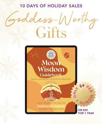 Goddess Provisions Moon Wisdom Cyber Monday Deal: FREE 2021 Moon Wisdom Planner!