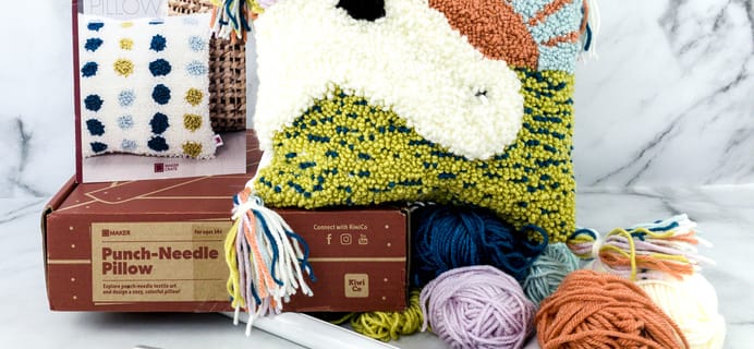 Maker Crate Review + Coupons – PUNCH-NEEDLE PILLOW