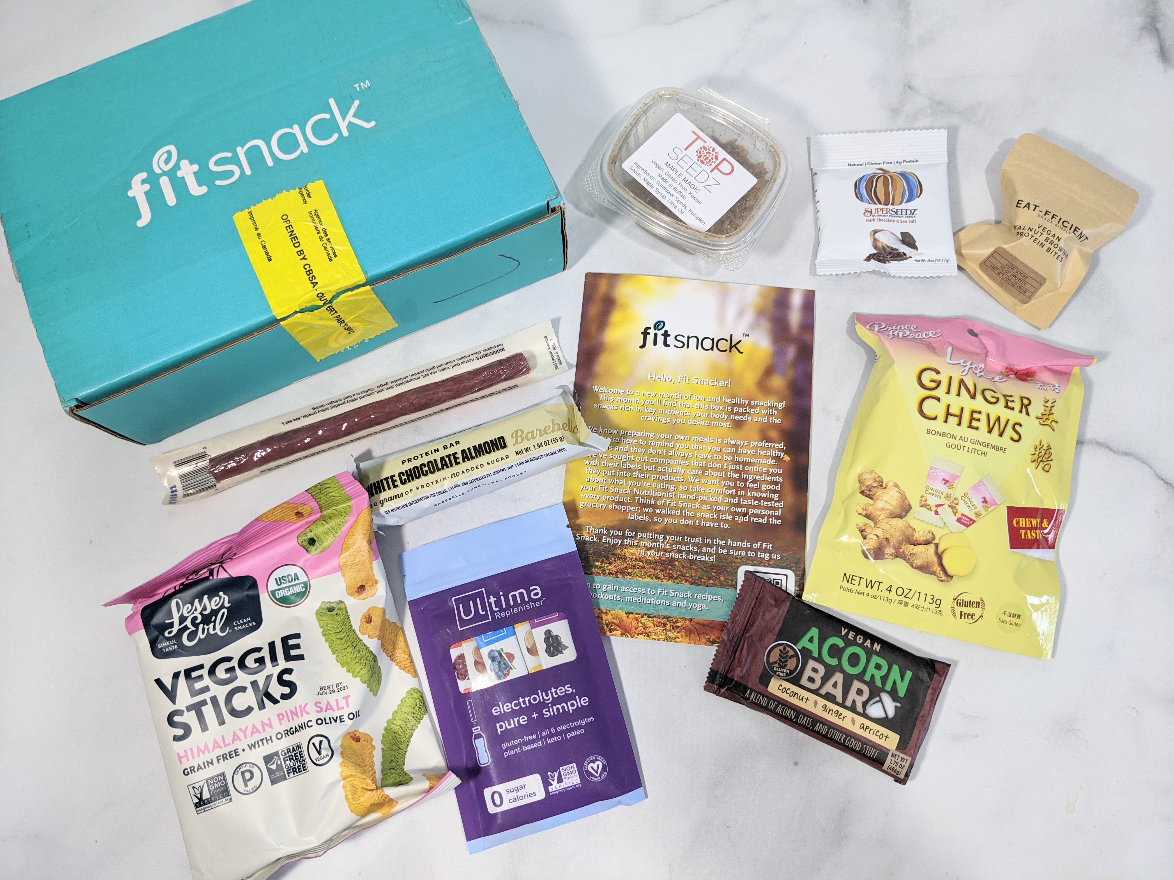 FitSnack October 2020 Subscription Box Review