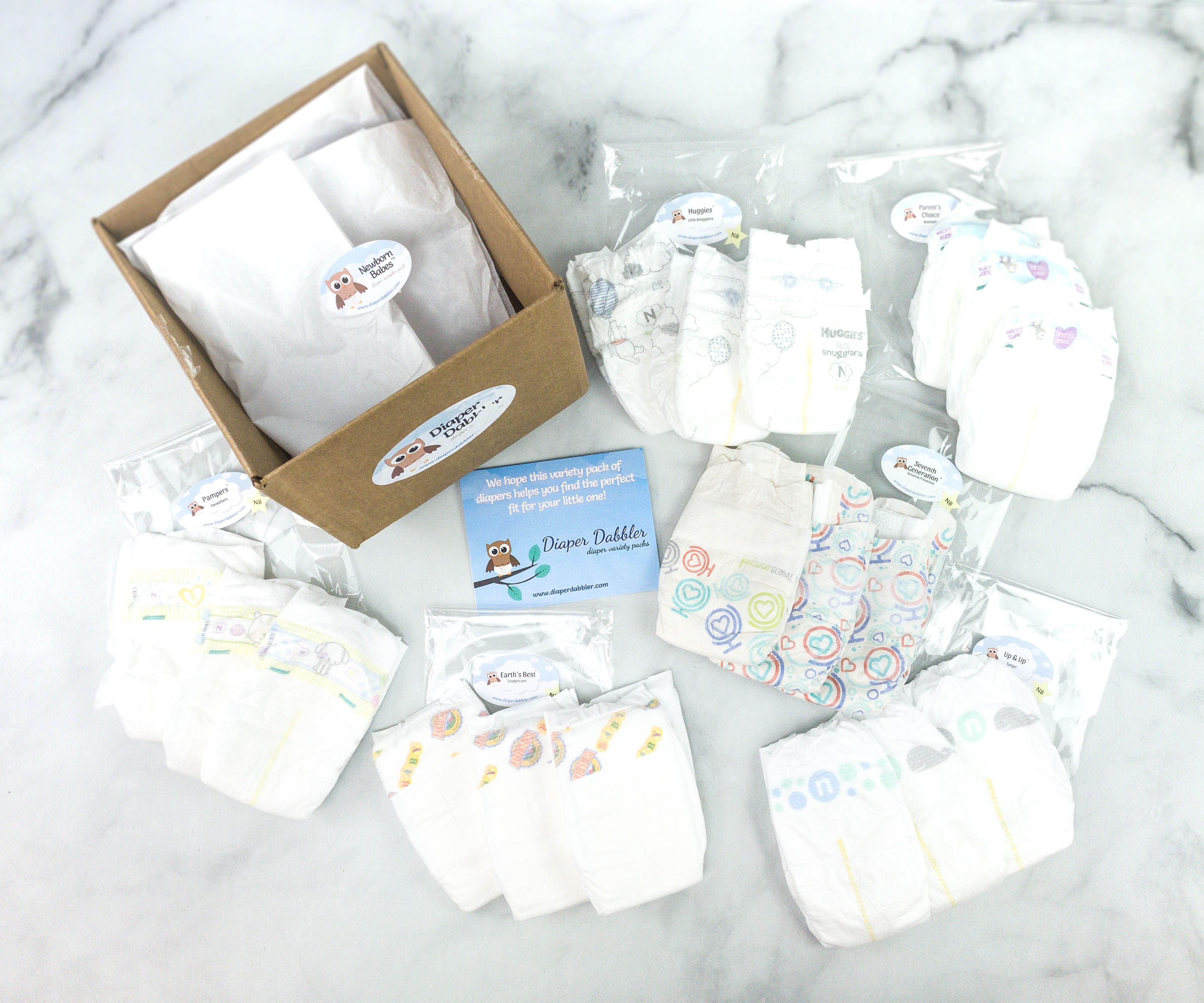 Diaper Dabbler Review - Newborn Babes Diaper Pack - Hello Subscription