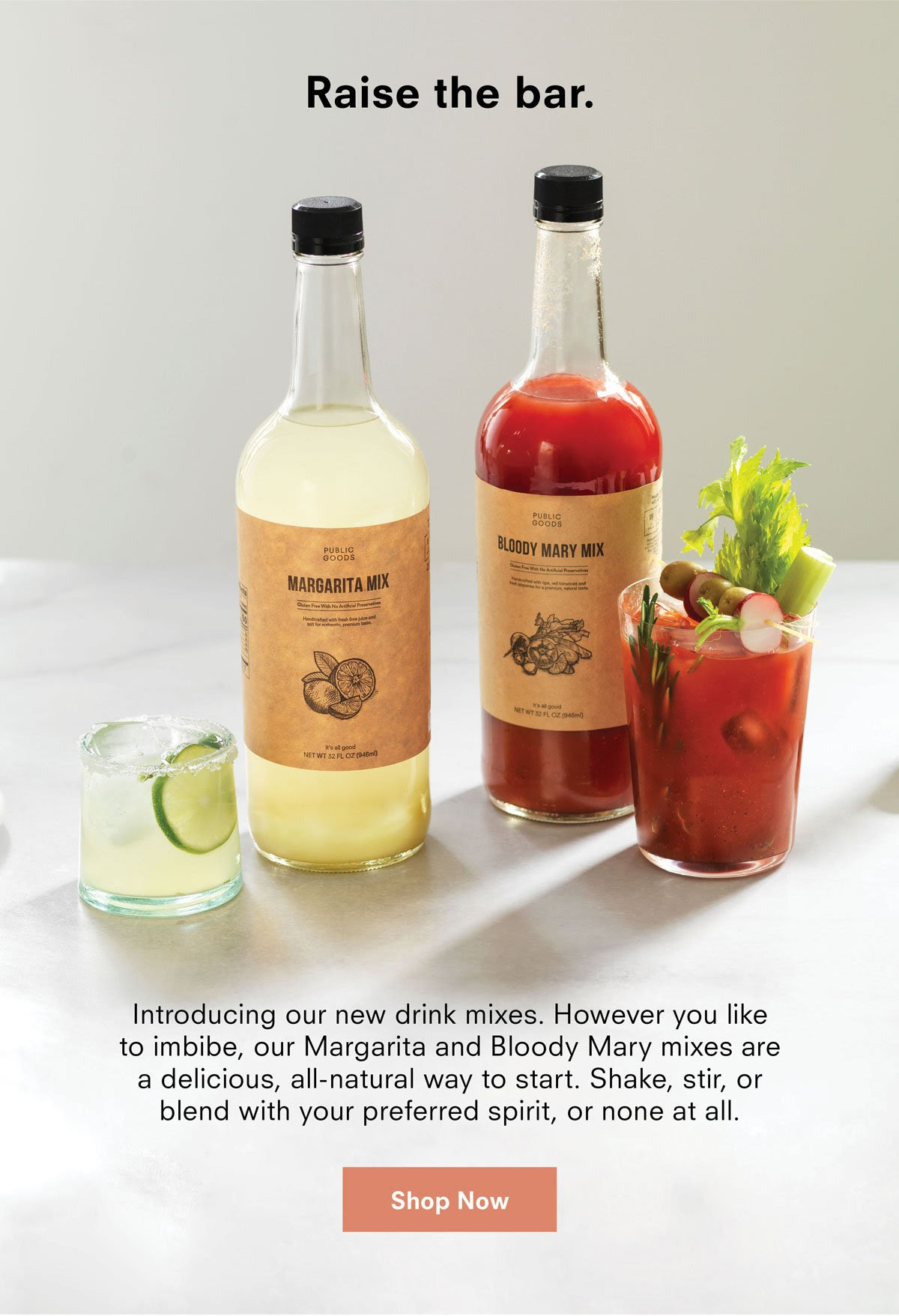 Public Goods Margarita & Bloody Mary Drink Mix Available Now + Coupon!
