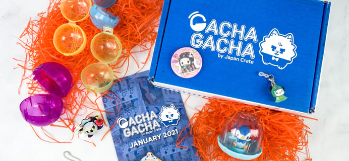 Gacha Gacha Crate January 2021 Subscription Box Review + Coupon