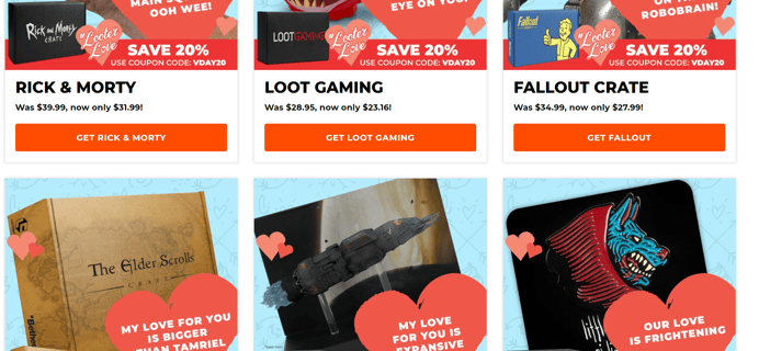 Loot Crate Valentine’s Day Sale: Get 20% Off On Most Crates!