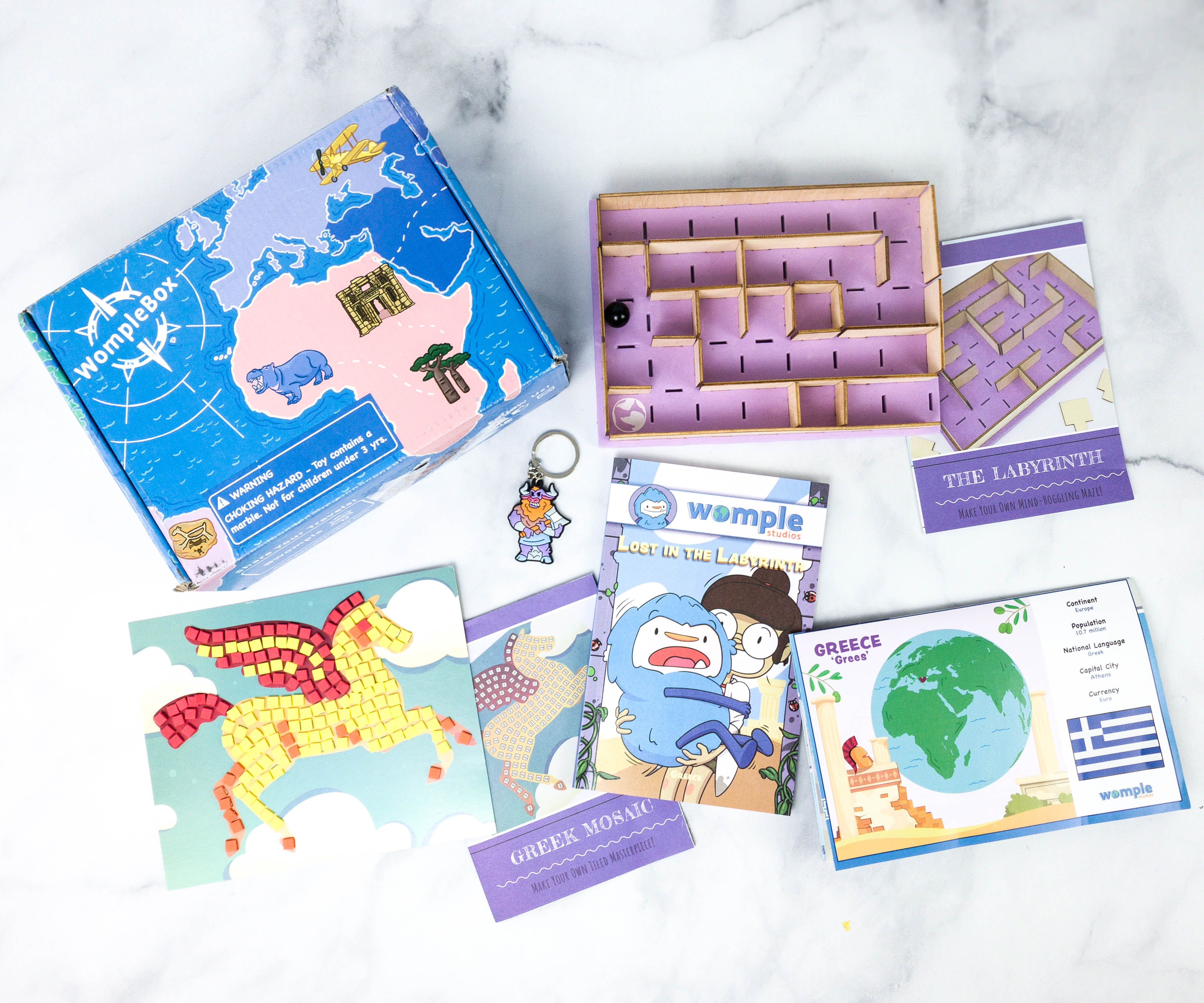 WompleMail Kids Subscription Box Review + Coupon – GREECE