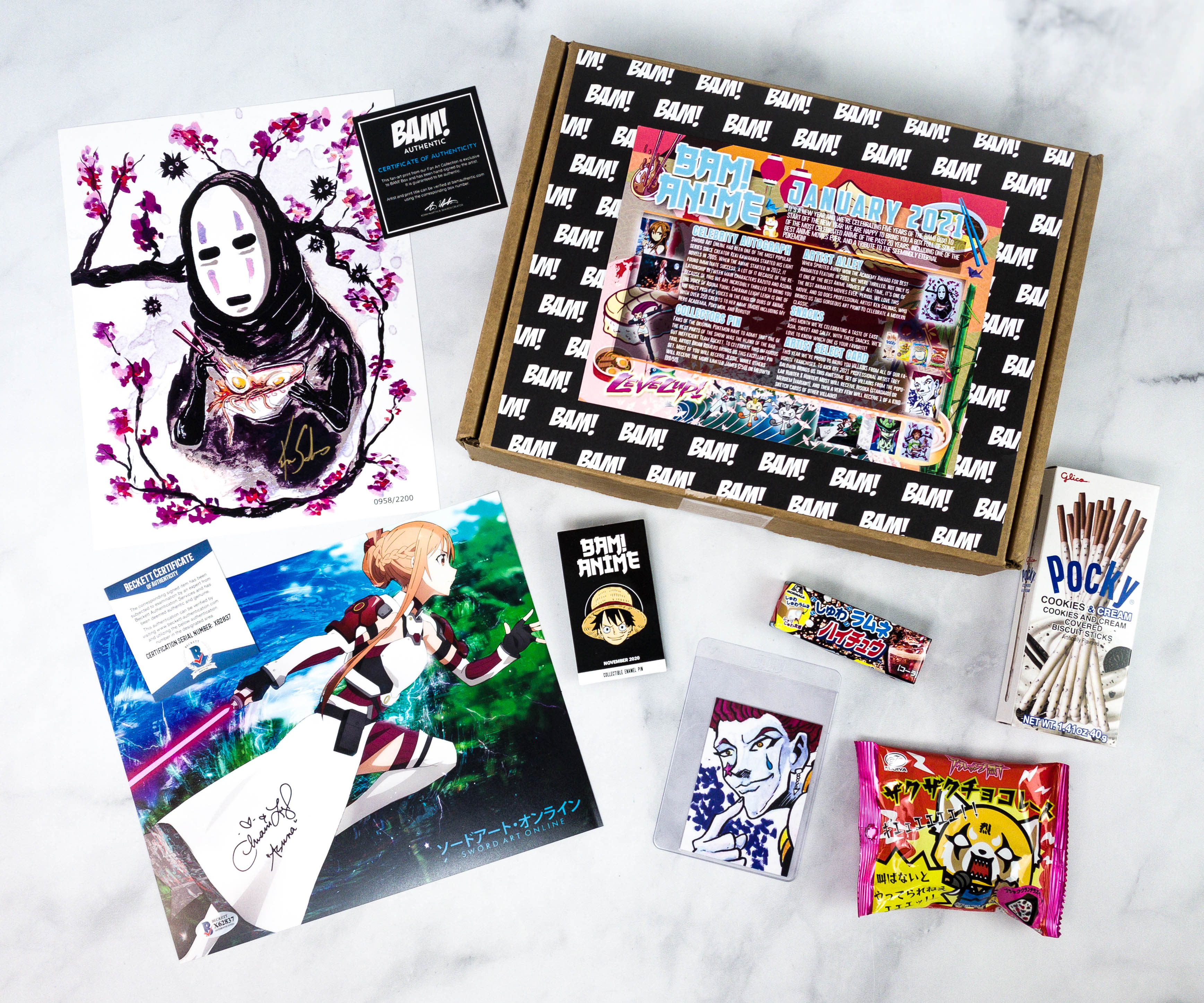 The BAM! Anime Box January 2021 Subscription Box Review
