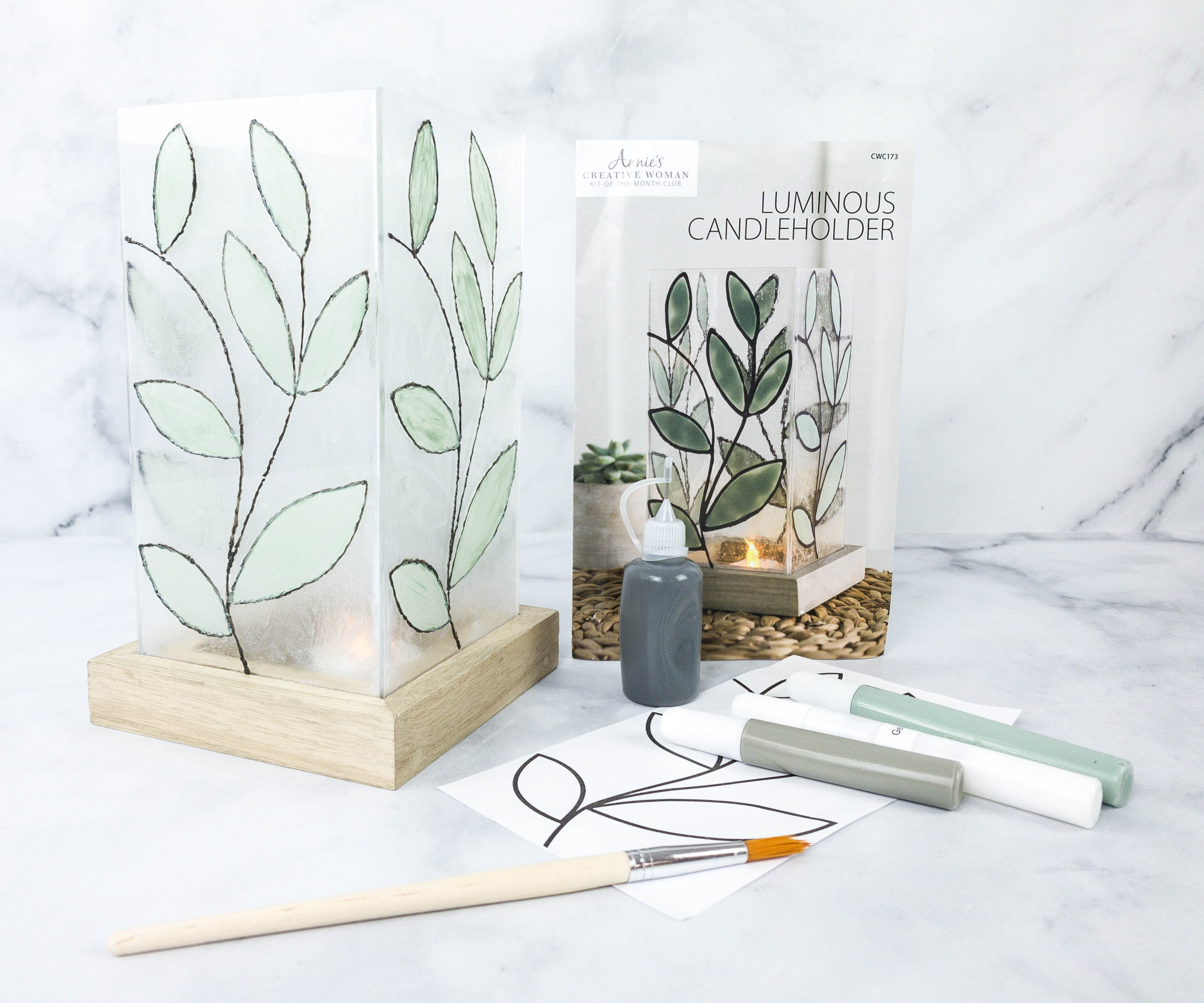 Annie’s Creative Woman Kit-of-the-Month Club Review + Coupon – LUMINOUS CANDLEHOLDER